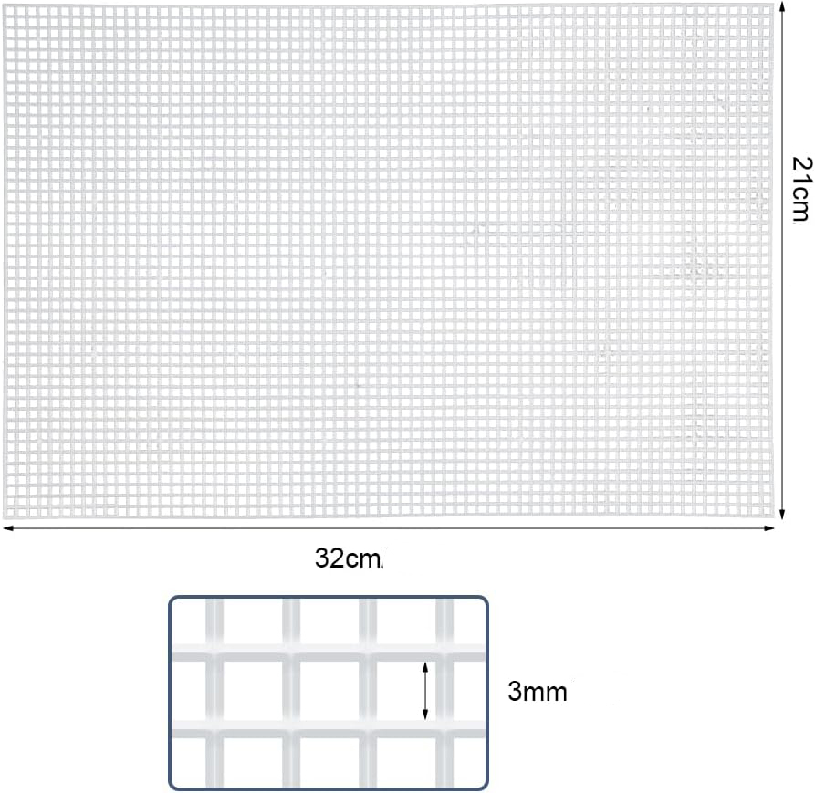 Toile canevas plastique 20x30 cm rigidifier 3 mm
