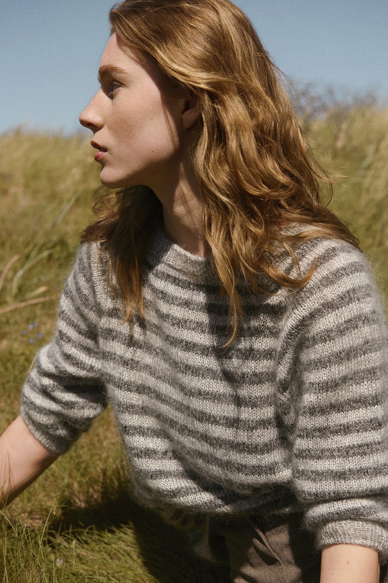 Isager Yarn Kits Lumi Sweater kit tricot pull