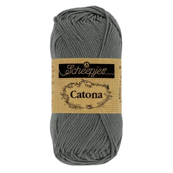 Scheepjes Catona 0501 fil coton gris anthracite