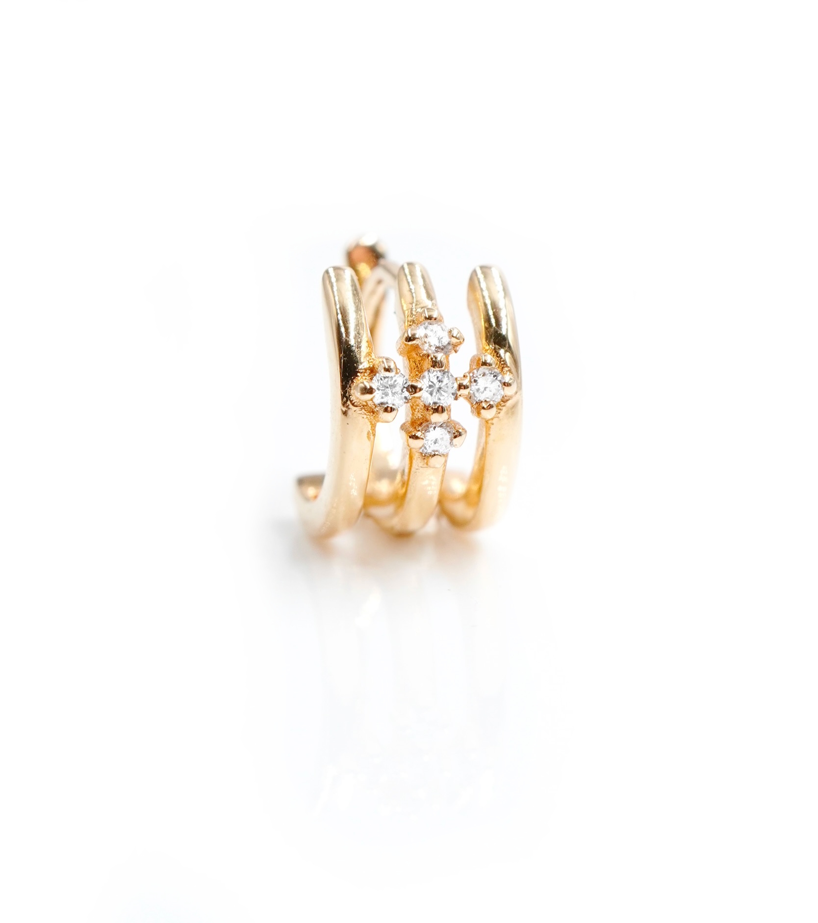 Angèle Brousse Eternity créole croix 3 anneaux or
