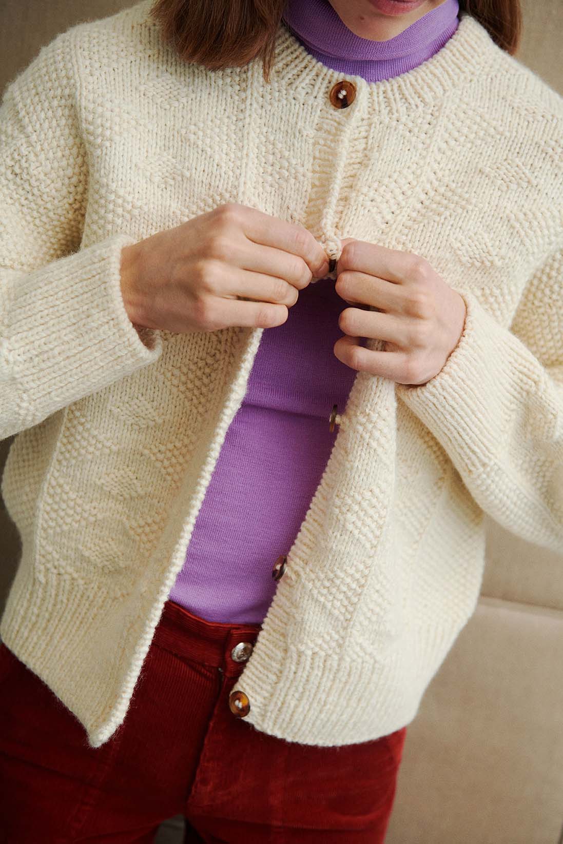 Isager Esther Jacket kit tricot veste laine kit complet