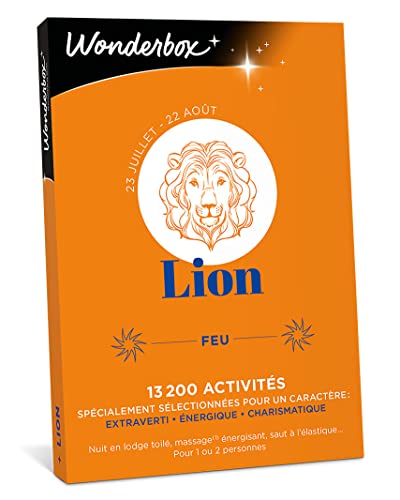 Wonderbox Astrologie Lion coffret cadeau 1 ou 2 personnes