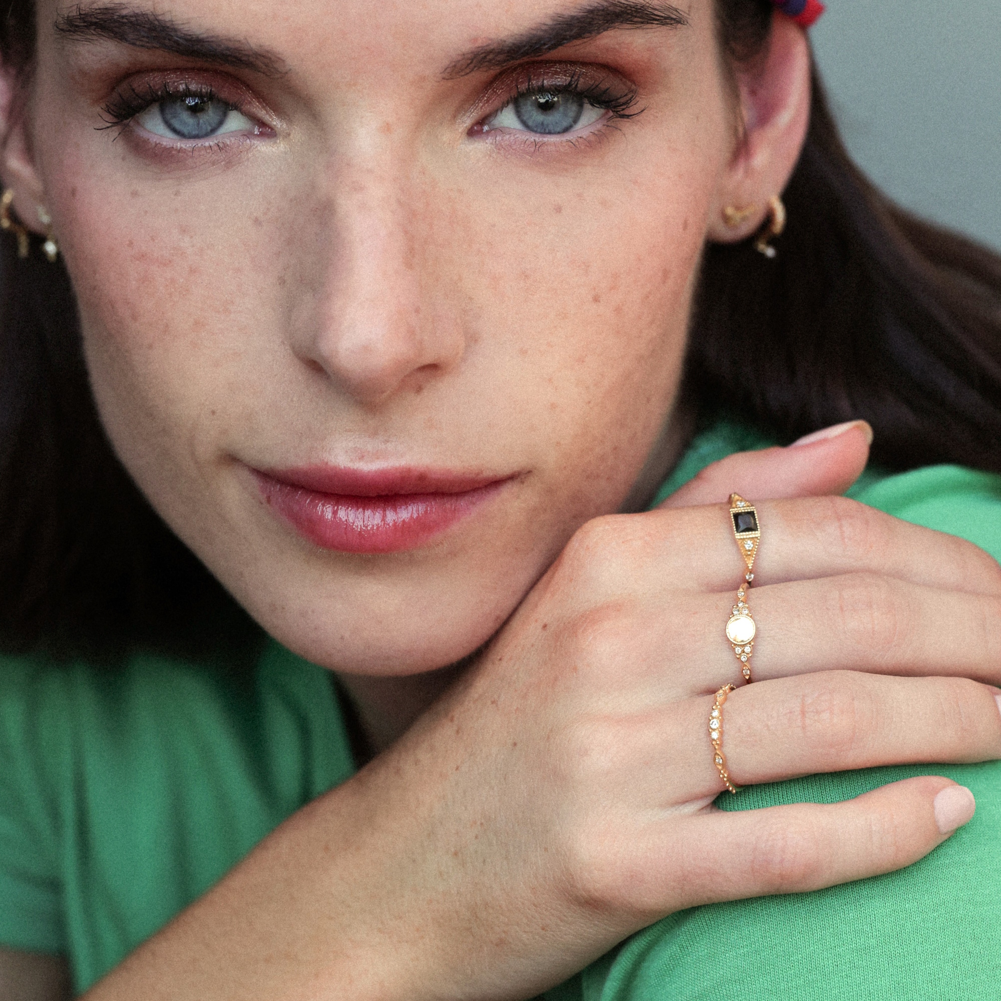 Angèle Brousse Susie Small bague or jaune 18 carats diamants