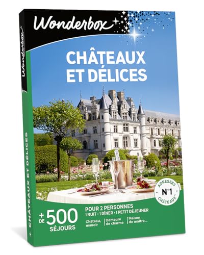 Wonderbox Châteaux et Délices coffret cadeau 2 pers avec dîner