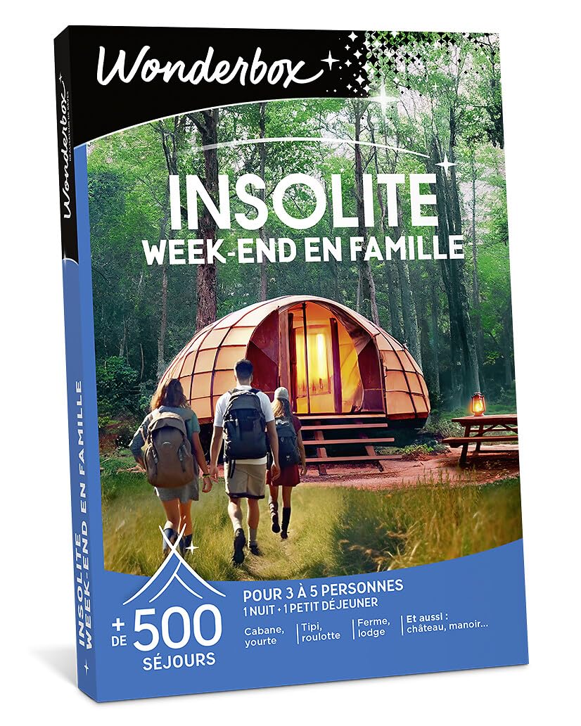 Wonderbox Séjour & Week-end Week-End Insolite coffret cadeau famille