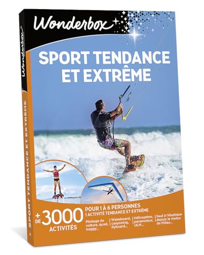Wonderbox Sport Tendance et Extrême coffret cadeau 1 à 6 pers