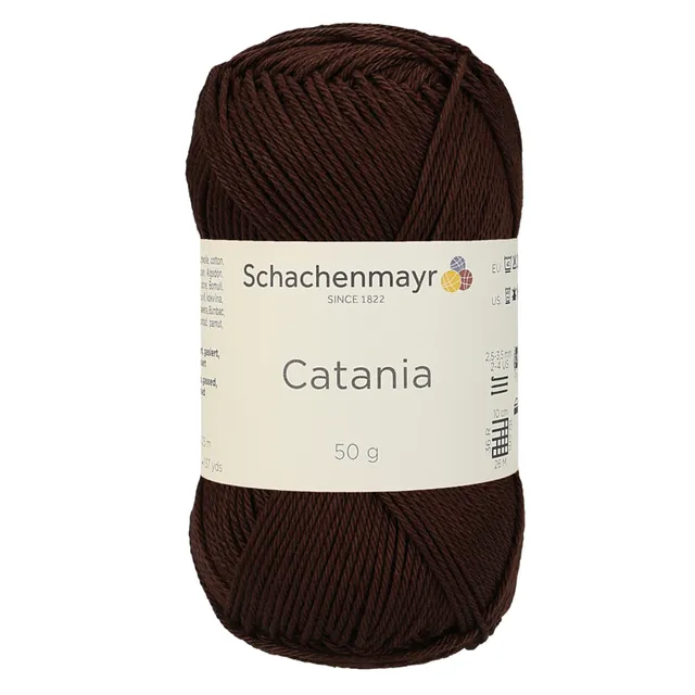 Schachenmayr Catania 0162 Kaffee fil coton marron
