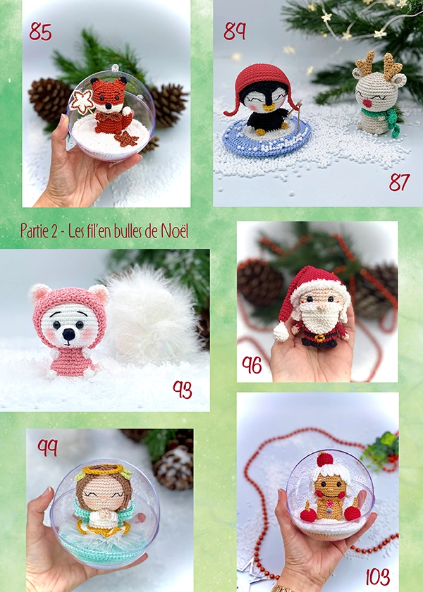 Valerie Fil un Crochet Le Doux Noël de Valerie livre crochet Noël A4