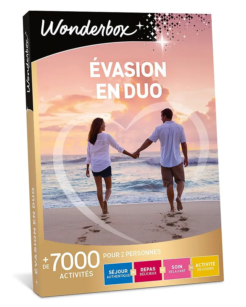 Wonderbox Evasion en Duo coffret cadeau 2 personnes