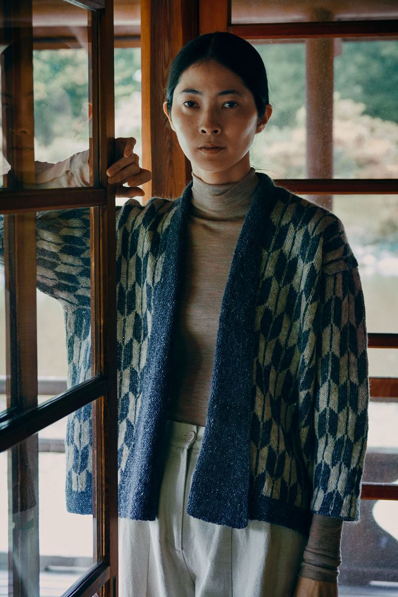 Isager Yarn Kits kit Kimono tricot gilet laine