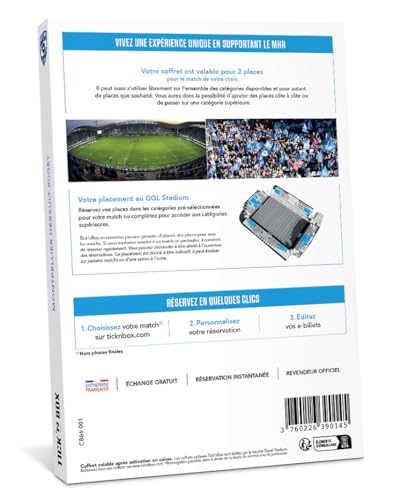Wonderbox Montpellier Hérault Rugby coffret cadeau 2 places rugby