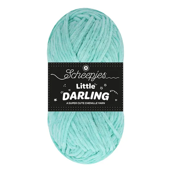 Scheepjes Little Darling fil chenille 408 Blue Fish velours