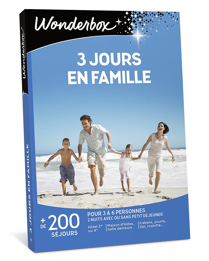 Wonderbox Séjour 3 Jours en Famille coffret 3-6 pers.