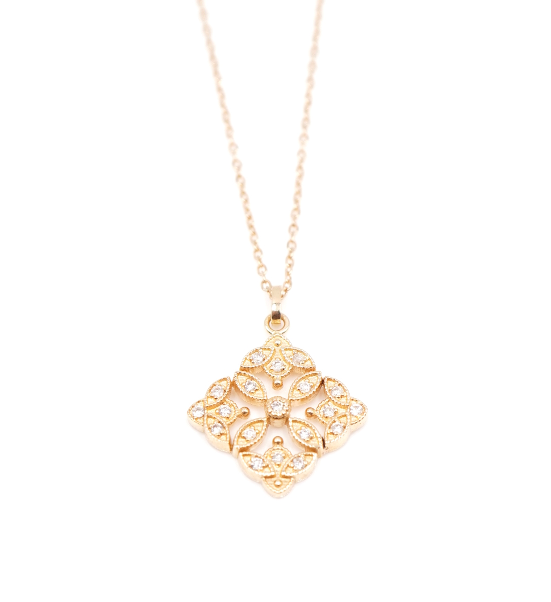 Angèle Brousse Romance collier or 18 carats diamants 50 cm