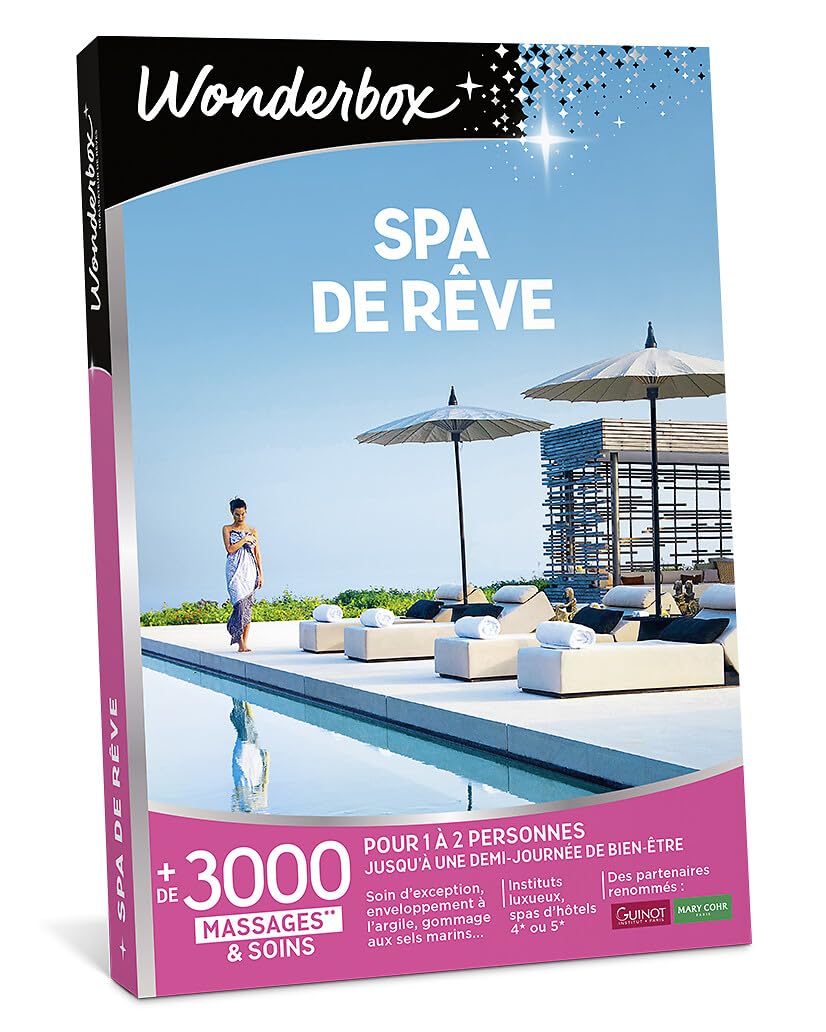 Wonderbox Spa de Rêve coffret bien-être 1-2 pers soin spa