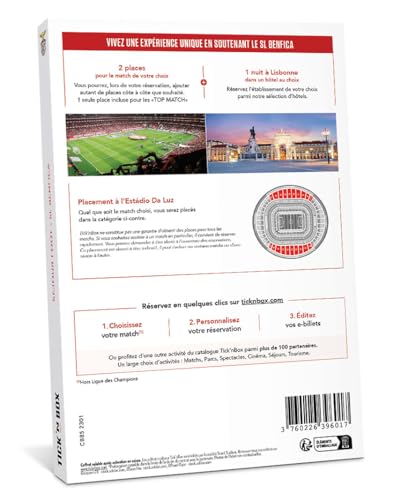 Tick&Box SL Benfica séjour match + hôtel coffret 2 pers