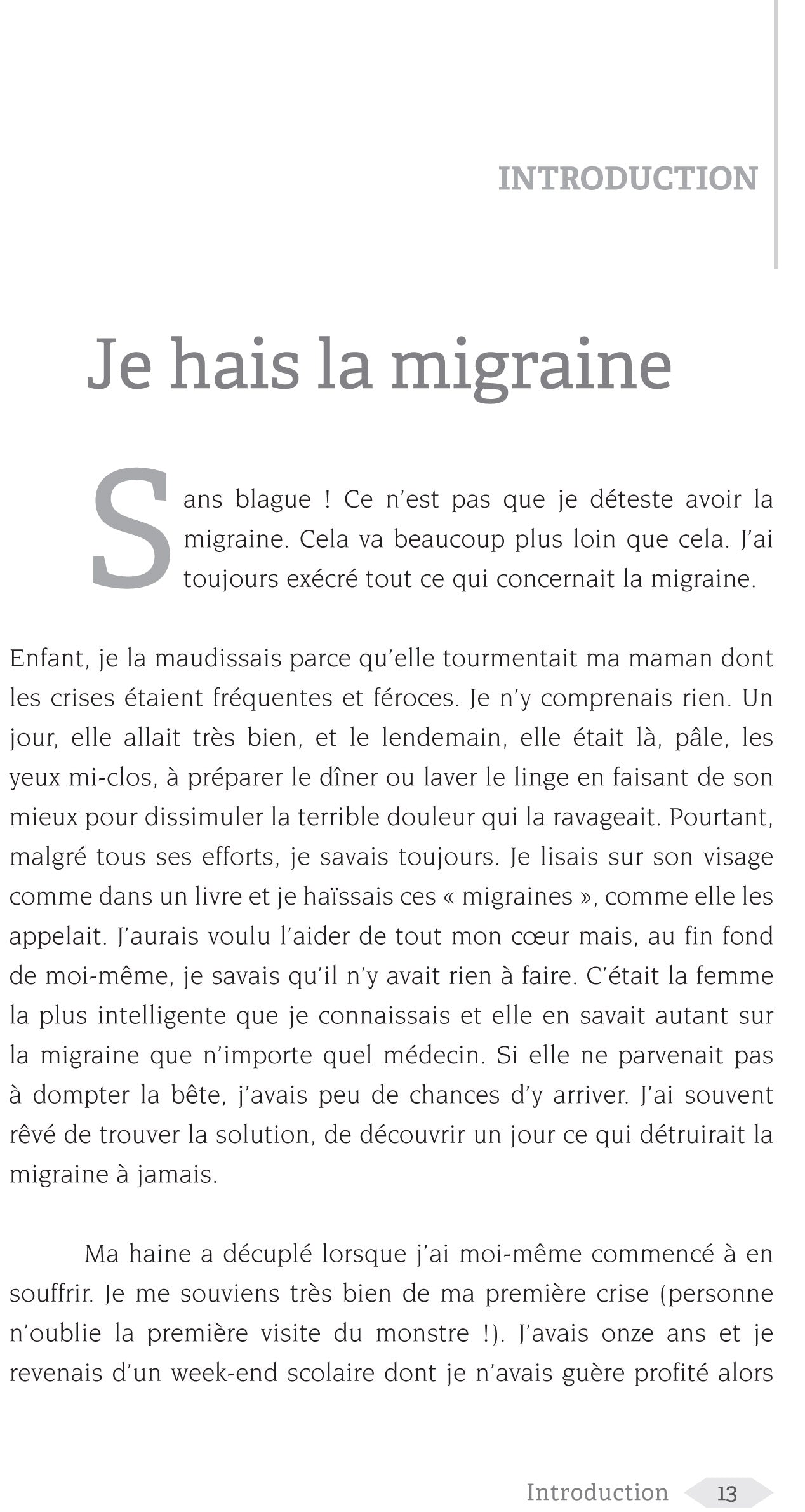 Souccar Editions En finir avec la migraine livre broché douleurs