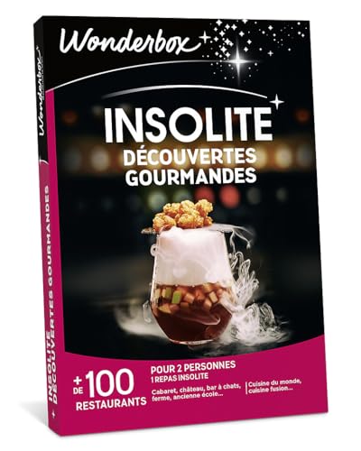 Wonderbox Insolite Découvertes Gourmandes coffret cadeau 2 pers