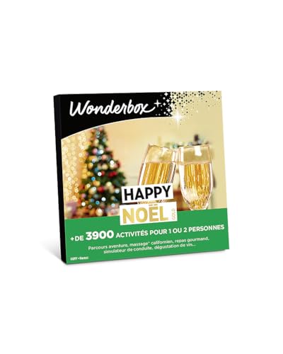 Wonderbox Happy Noël Gold coffret cadeau multi-activités 1-2 pers