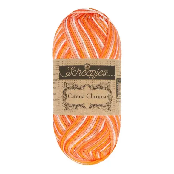 Scheepjes Catona Chroma 019 fil coton pelote 50 g multicolore