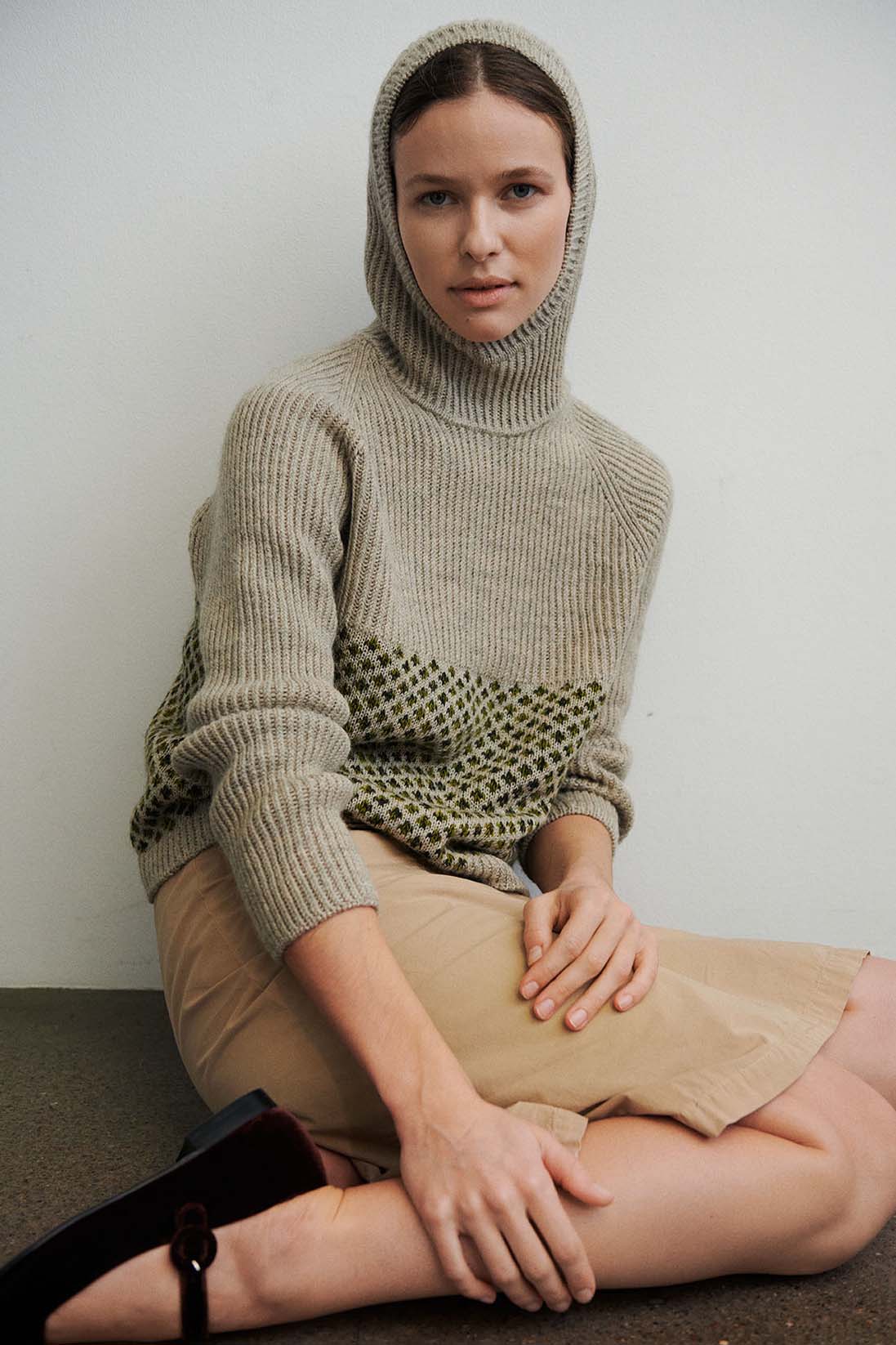 Isager Yarn Kits Agnes sweater kit à tricoter pull laine