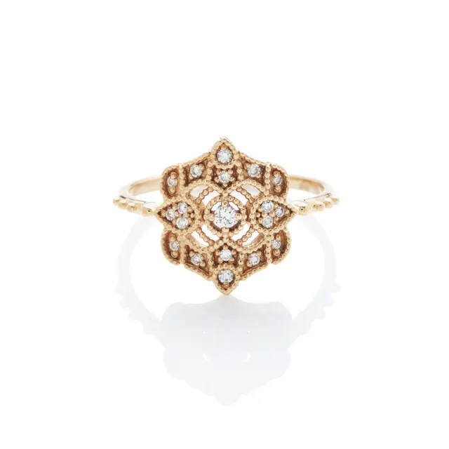 Angèle Brousse Paradis Shiny bague or jaune 18 carats diamants