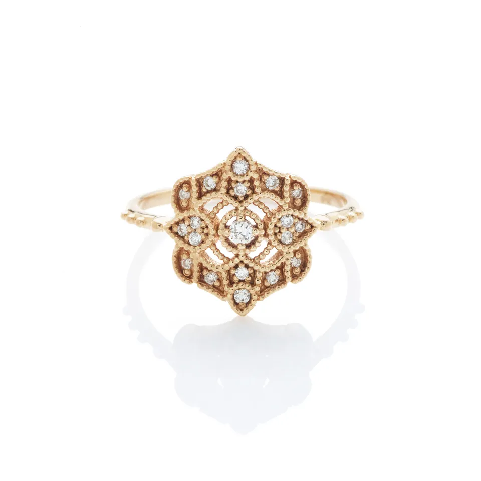 Angèle Brousse Paradis Shiny bague or jaune 18 carats diamants