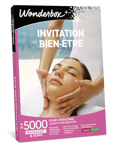Wonderbox Invitation Au Bien Etre coffret cadeau 1 personne soin spa