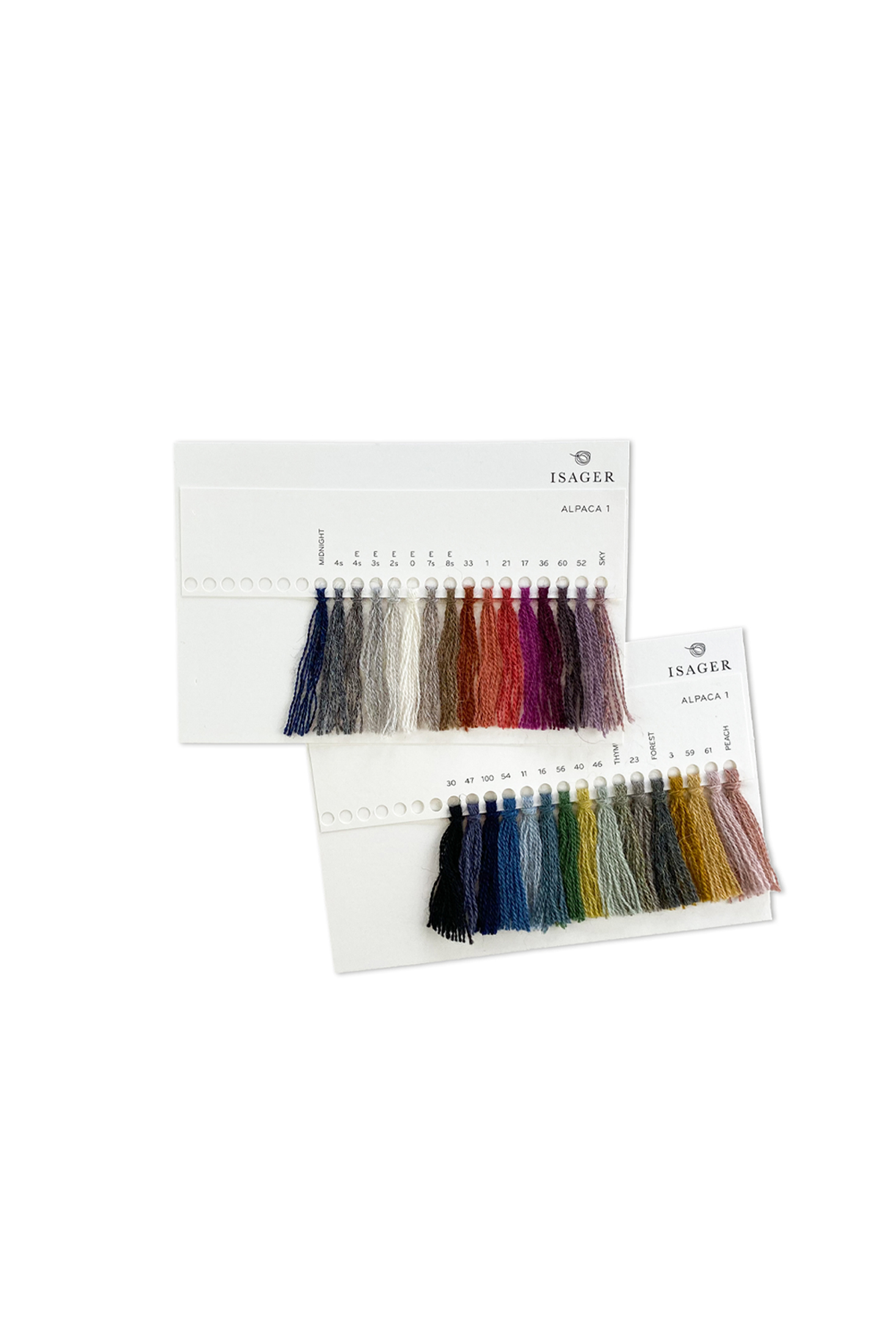 Isager Accessories Alpaca 1 nuancier carte couleurs laine
