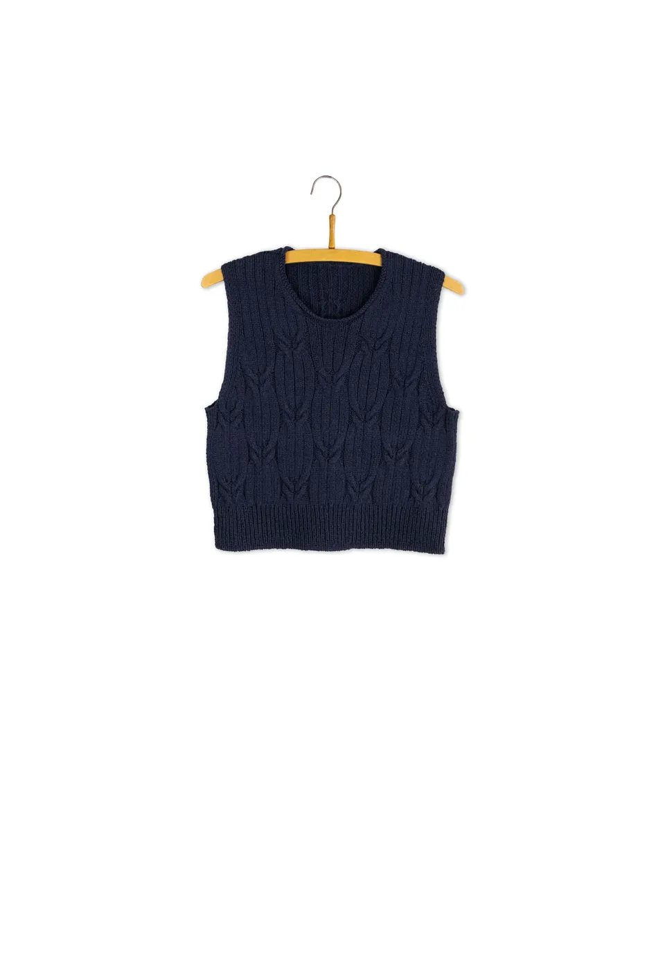 Isager Twist Top kit tricot top torsadé femme
