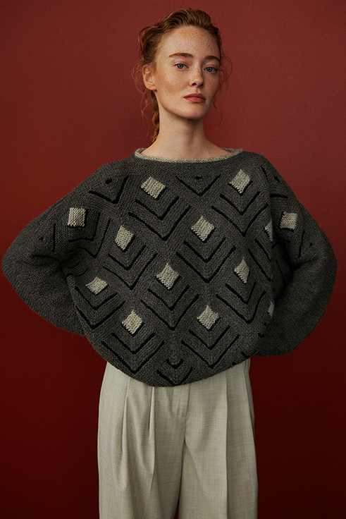 Isager Yarn Kits Shoowa kit tricot pull laine