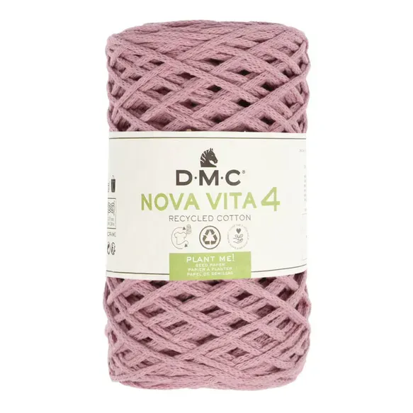 DMC Nova Vita 4 004 fil recyclé vieux rose 250g