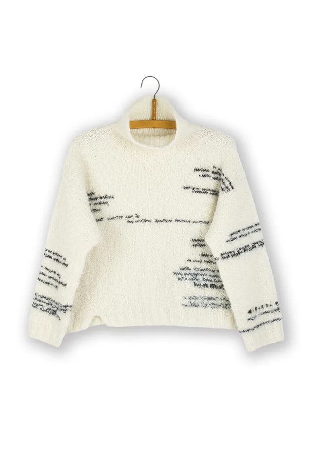 Isager Jökull patron tricot pull jacquard