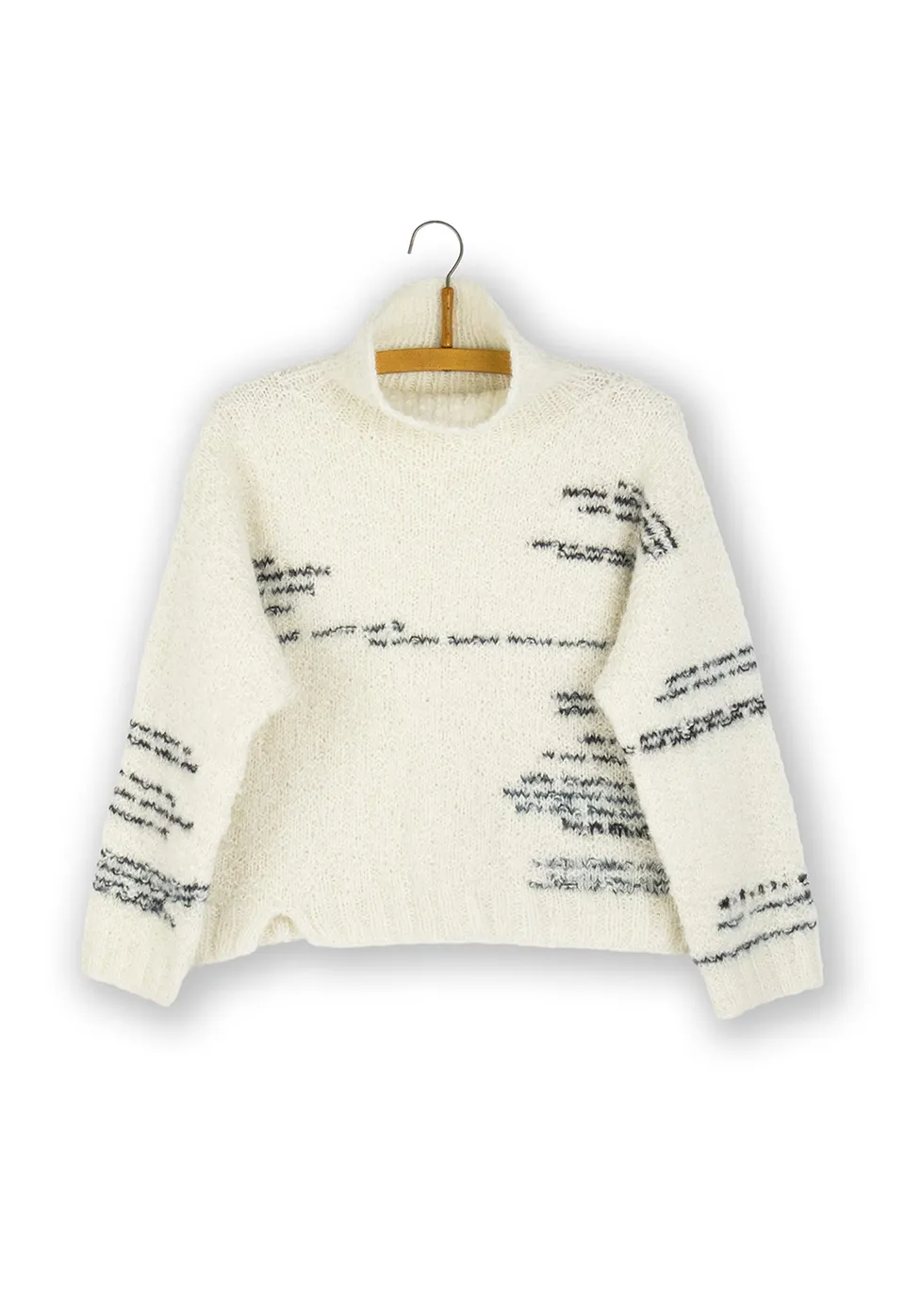 Isager Jökull patron tricot pull jacquard