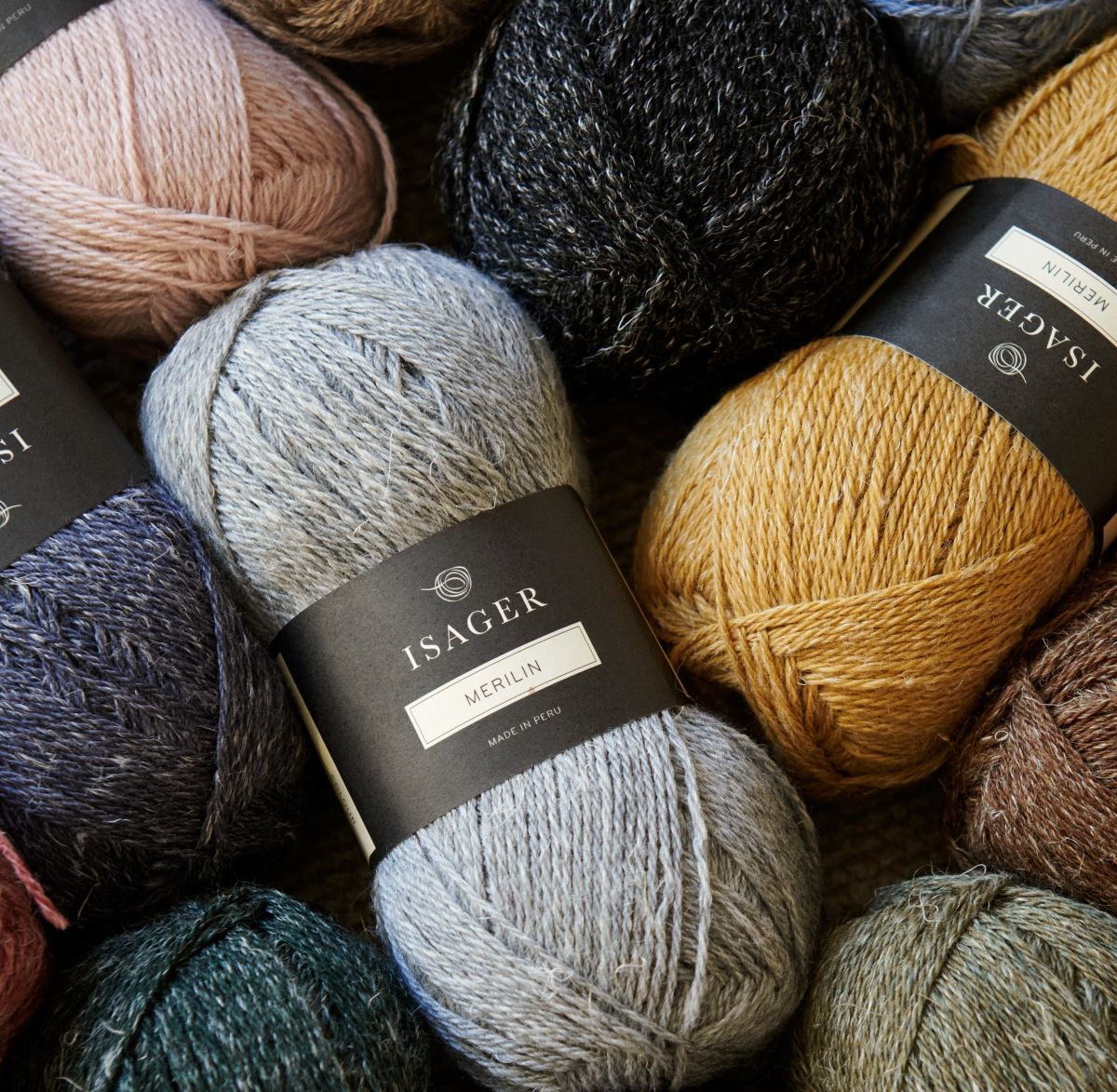 Isager Yarn Merilin pelote mérinos lin