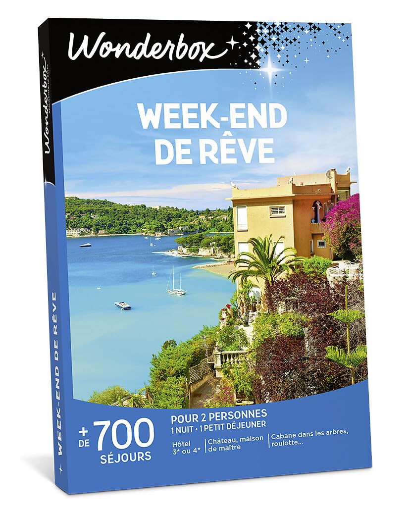 Wonderbox Week-End de Rêve coffret cadeau 2 pers