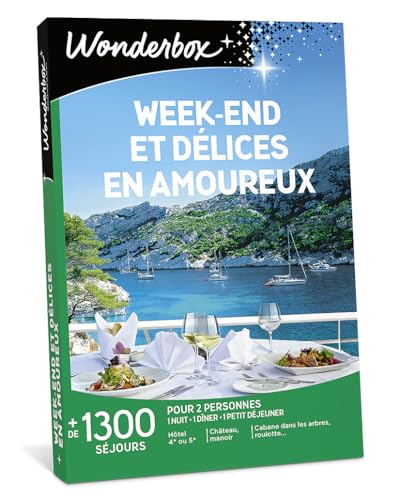 Wonderbox Séjour & Week-end Et Délices coffret cadeau amoureux 2 pers