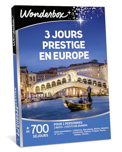 Wonderbox Séjour & Week-end 3 Jours Prestige coffret 2 pers