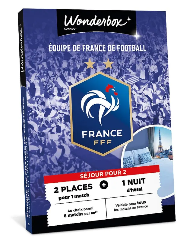 Wonderbox Connect Équipe de France coffret match 2 pers
