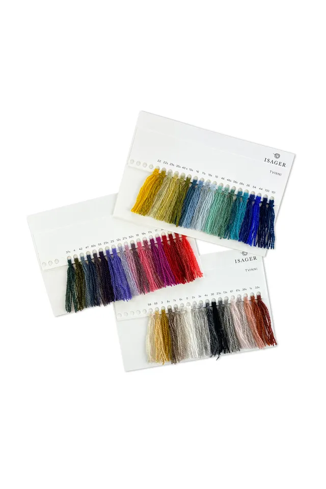 Isager Tvinni Farvekort carte couleurs laine