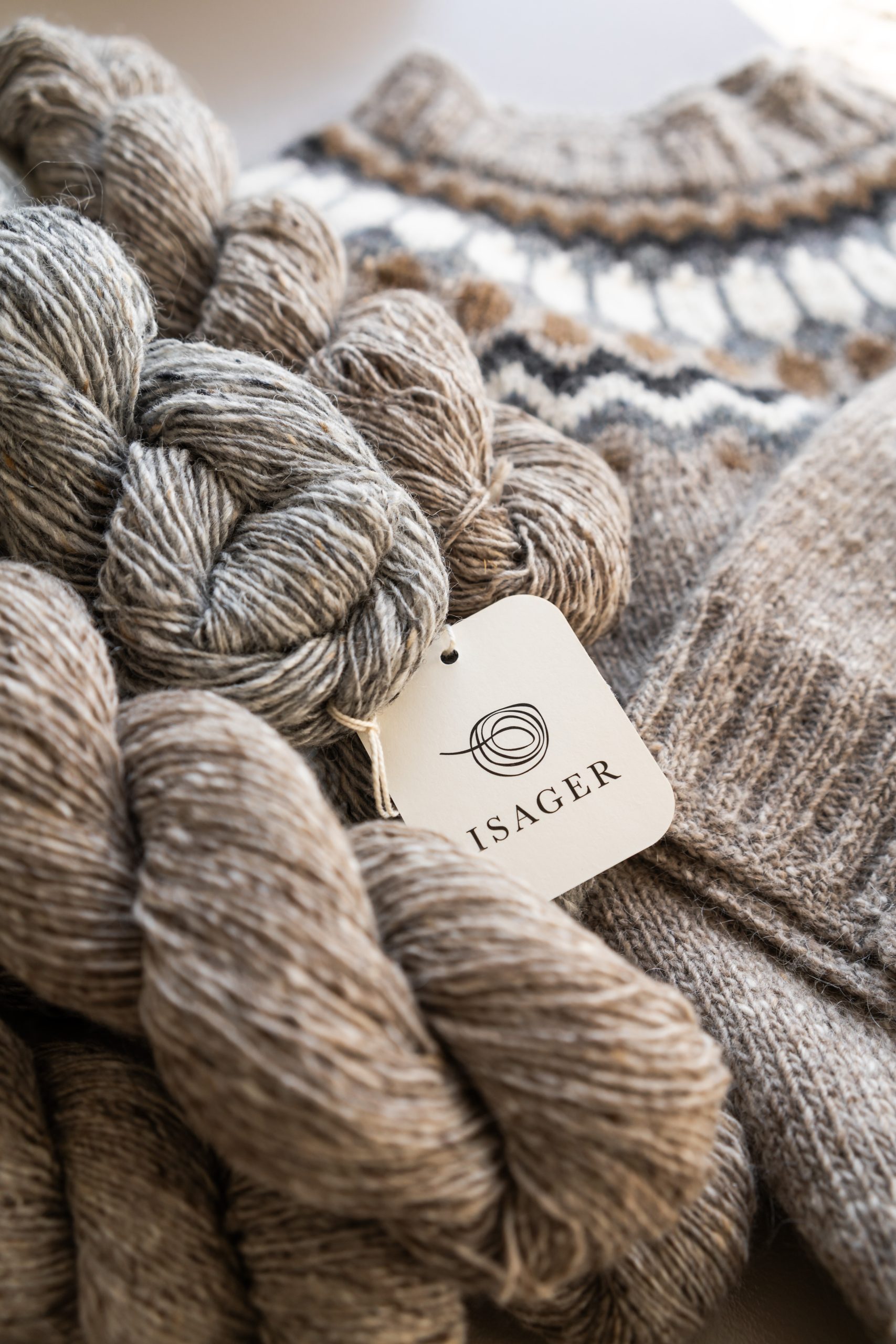 Isager Tweed fil à tricoter laine chinée 50 g