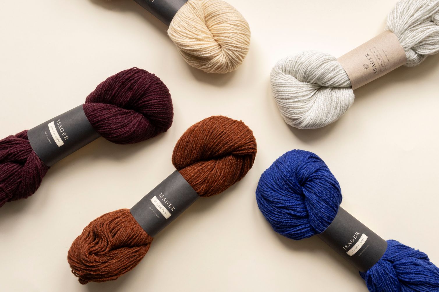Isager Jensen Yarn fil à tricoter laine 3 fils
