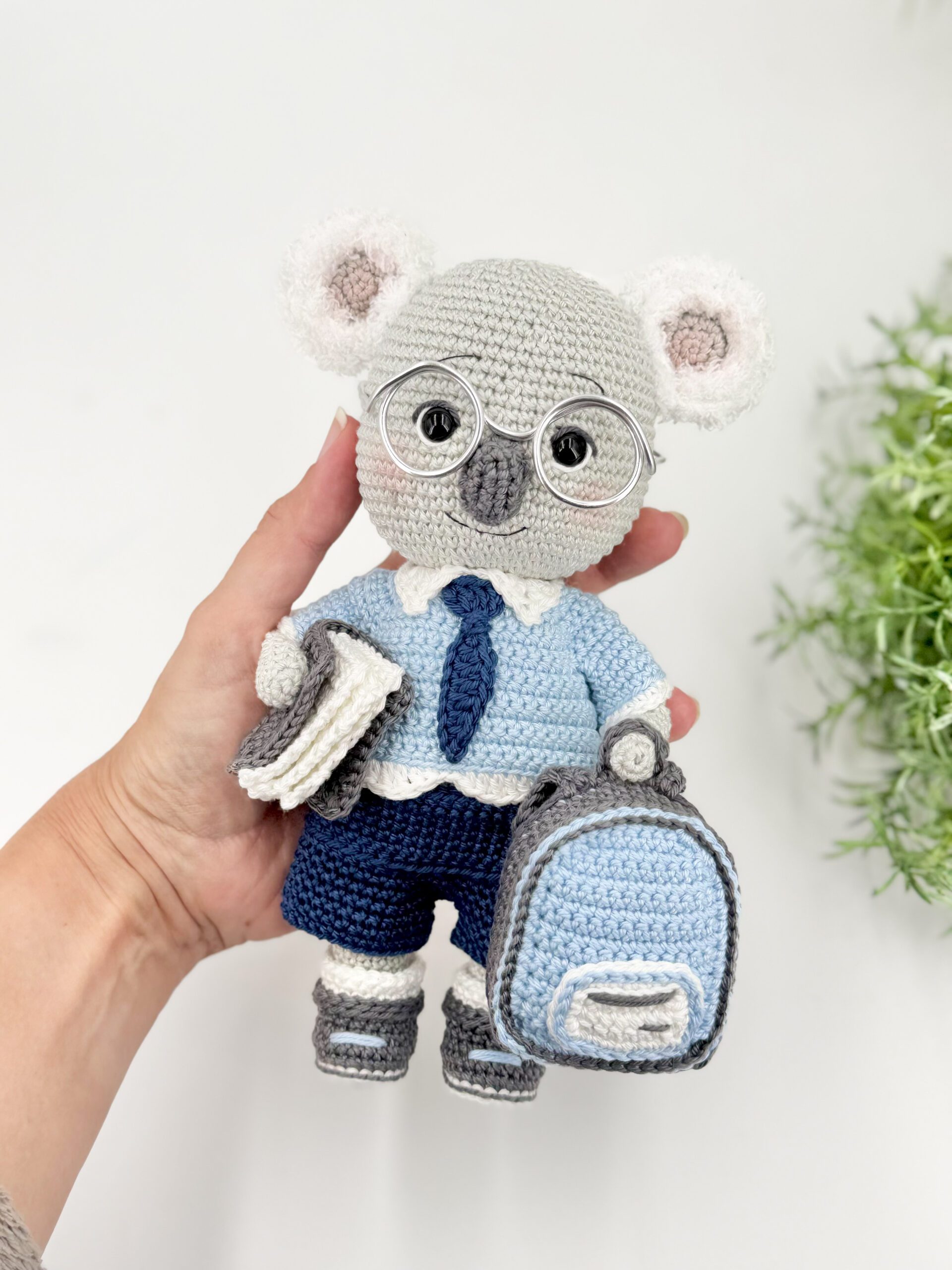 Camille le koala l’écolier livre crochet patron amigurumi