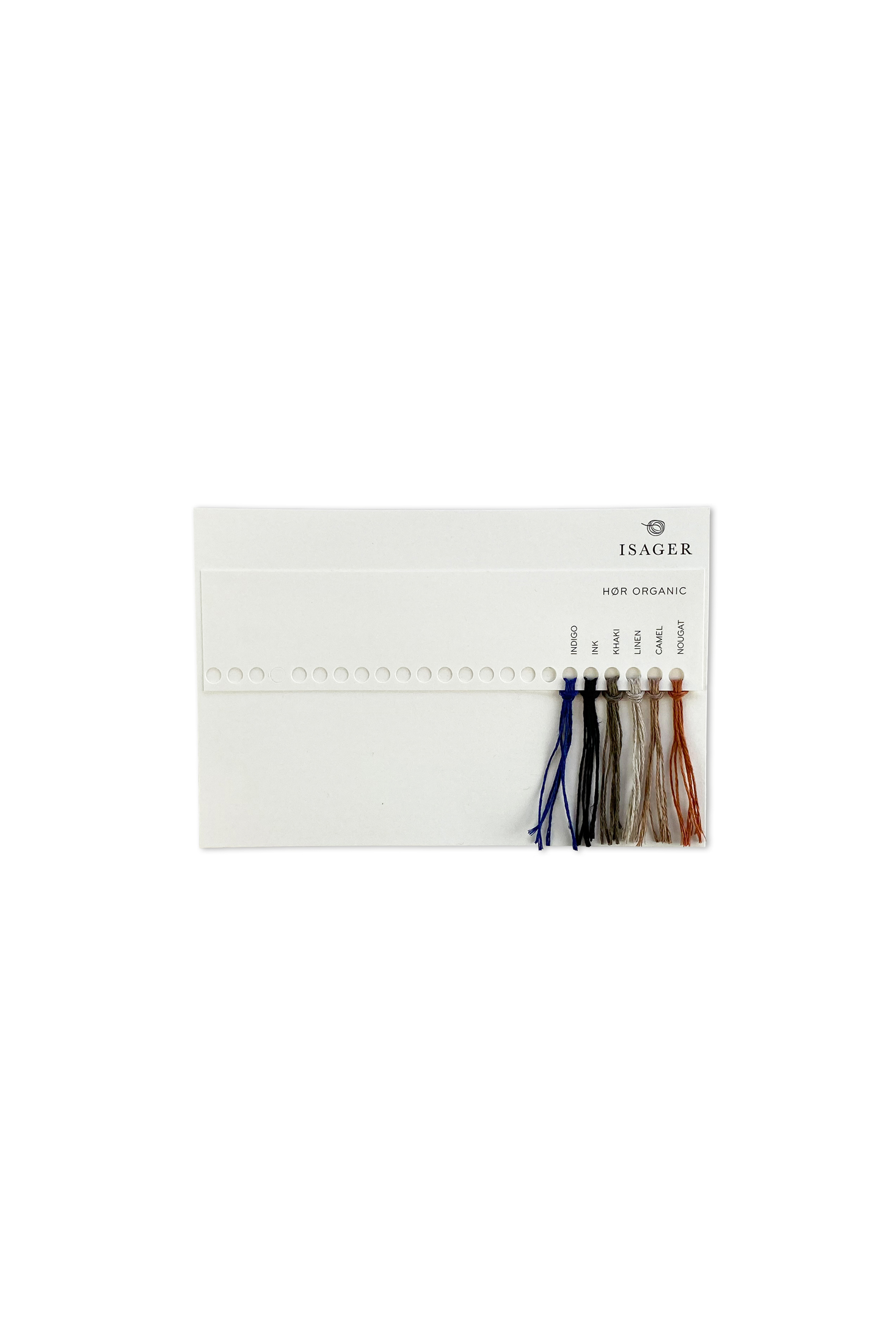 Isager Hør Organic carte coloris nuancier lin