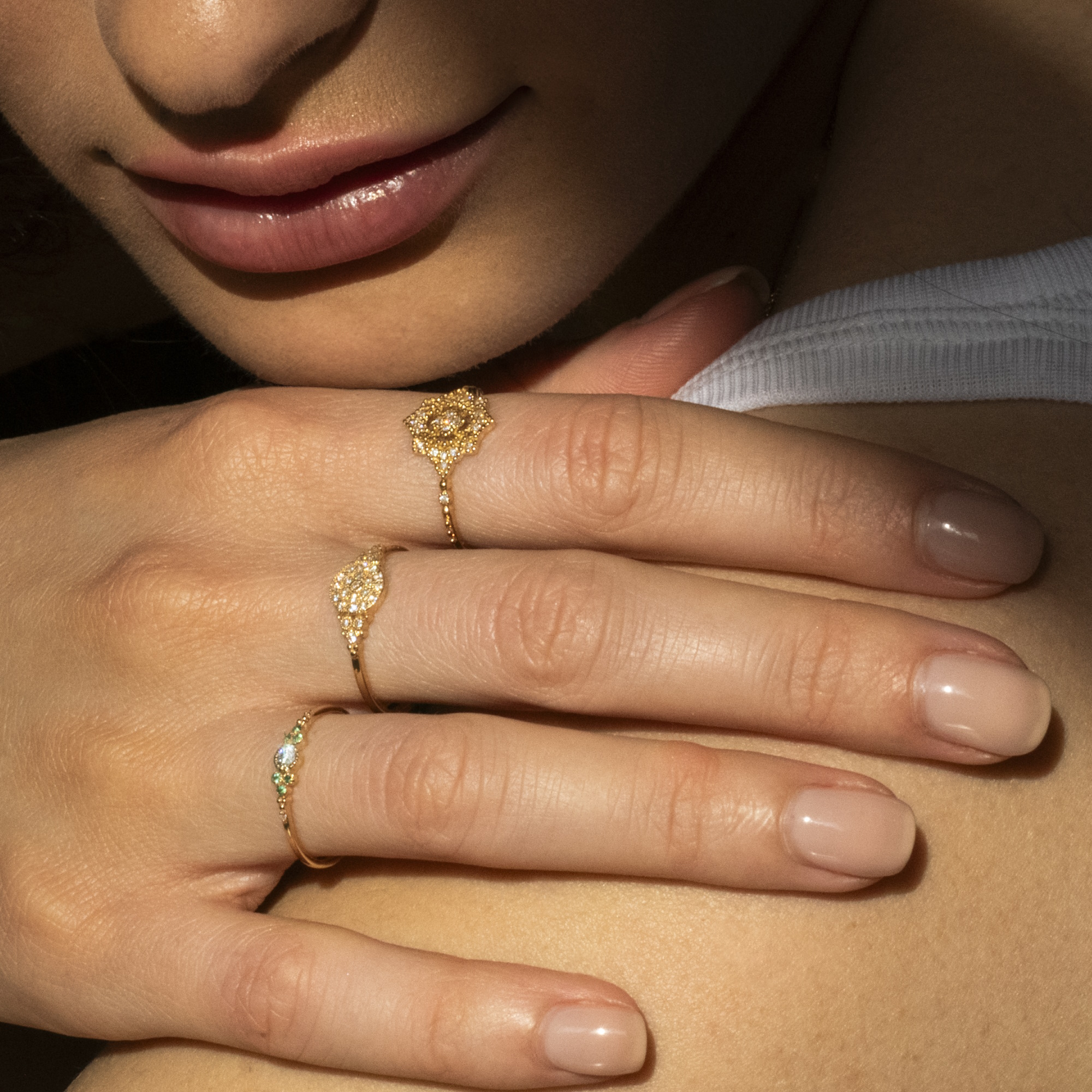 Angèle Brousse Susie Darling bague or diamants blancs