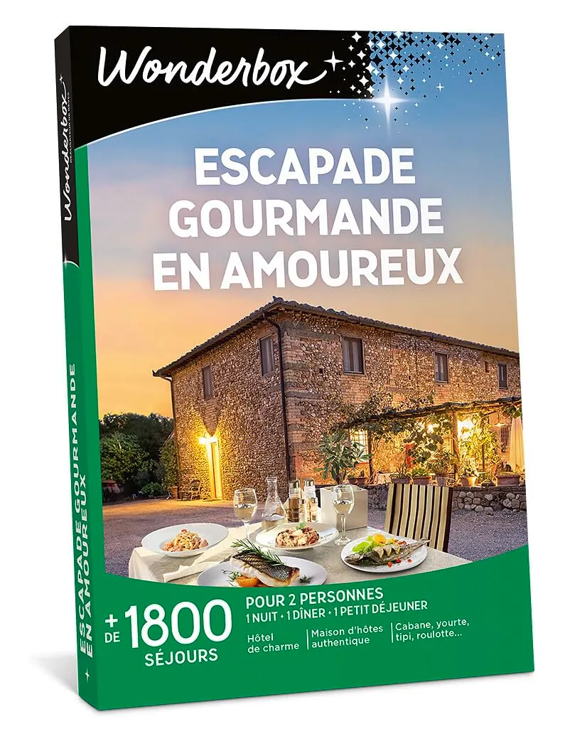 Wonderbox Escapade Gourmande en Amoureux coffret 2 pers