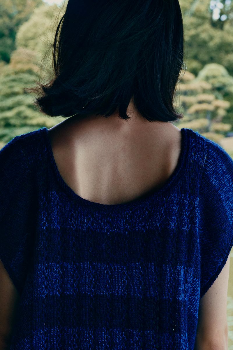 Isager Indigo kit pull tricot laine