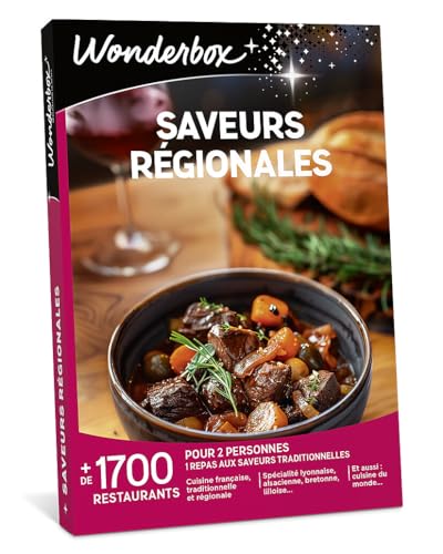 Wonderbox Saveurs Régionales coffret resto traditionnel 2 pers