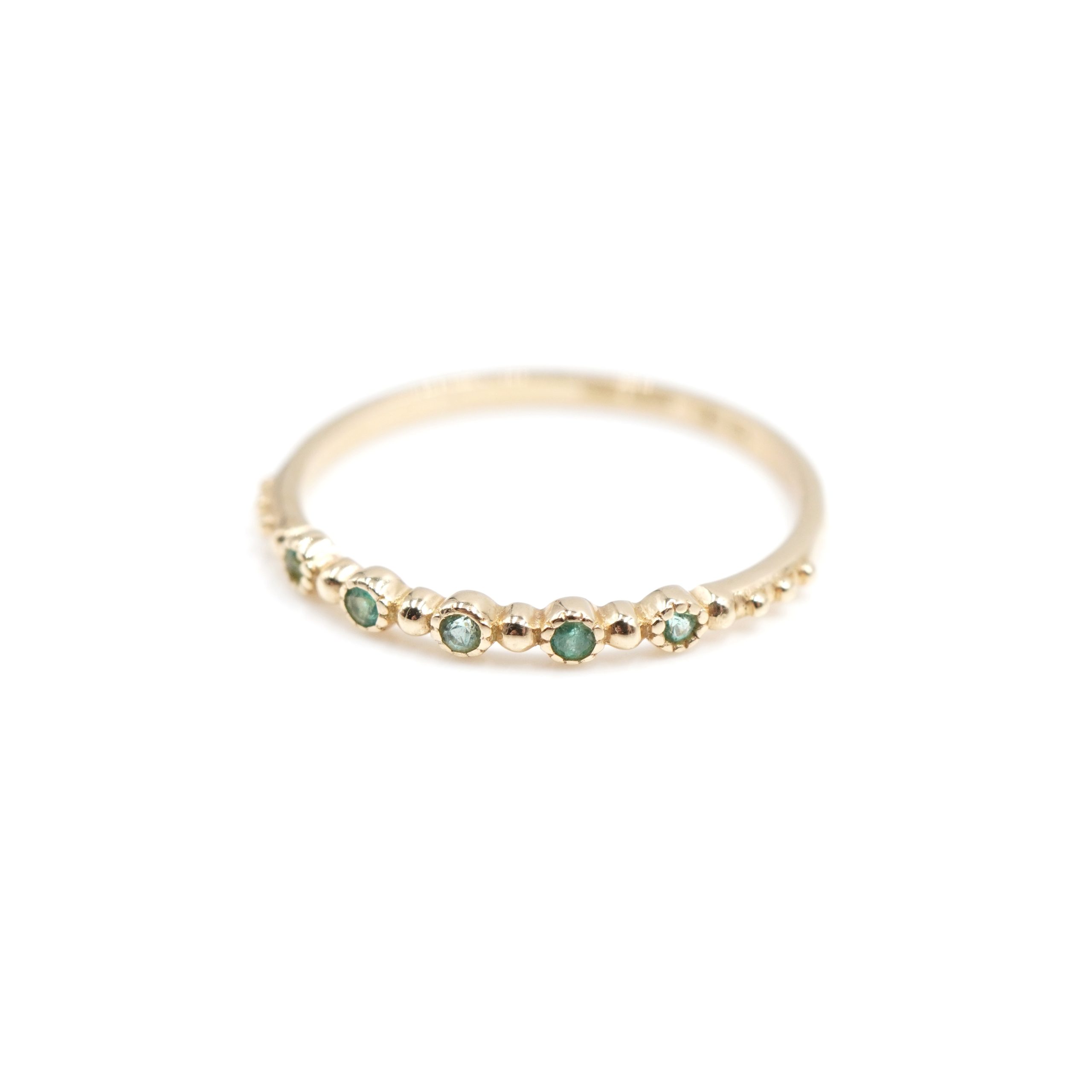Angèle Brousse Nina Small Colors bague or émeraude