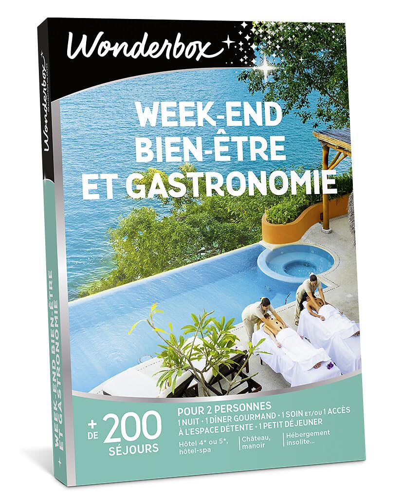 Wonderbox Week-End Bien-être coffret séjour 1 nuit 2 pers